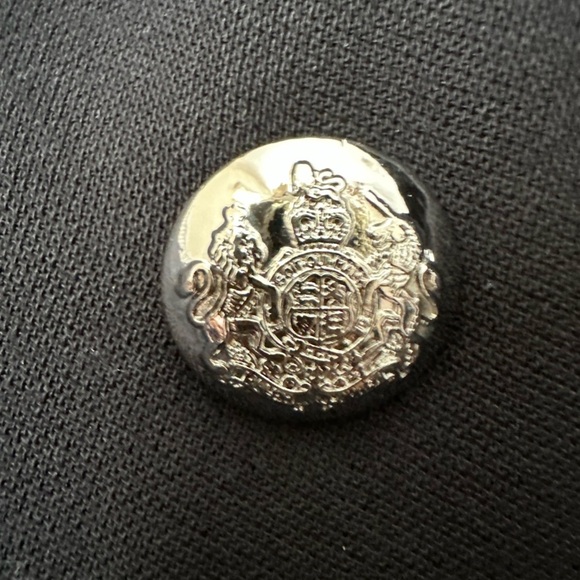 Ralph Lauren Double Breasted Wool Blazer w Crest- Missing 1 button - Picture 4 of 9